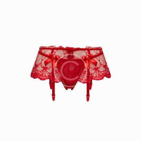 Red lace panties