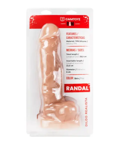 DILDO REALISTA RANDAL 28 CM CAMTOYZ