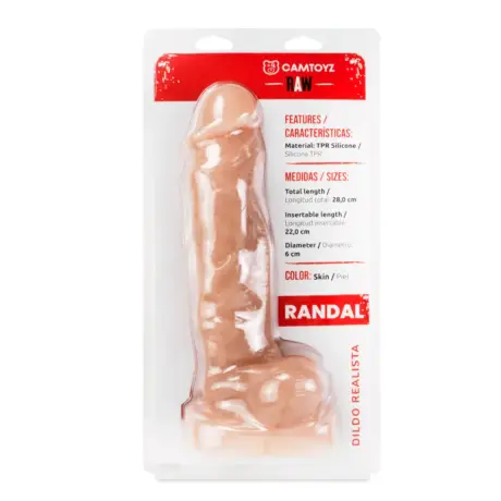 DILDO REALISTA RANDAL 28 CM CAMTOYZ