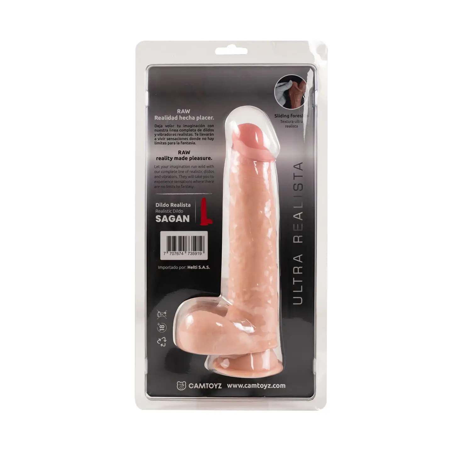 DILDO ULTRAREALISTA SAGAN 22.5 CM CAMTOYZ - Image 7