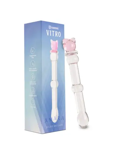 VITRO DILDO DE VIDRIO AMARA 17 CM CAMTOYZ