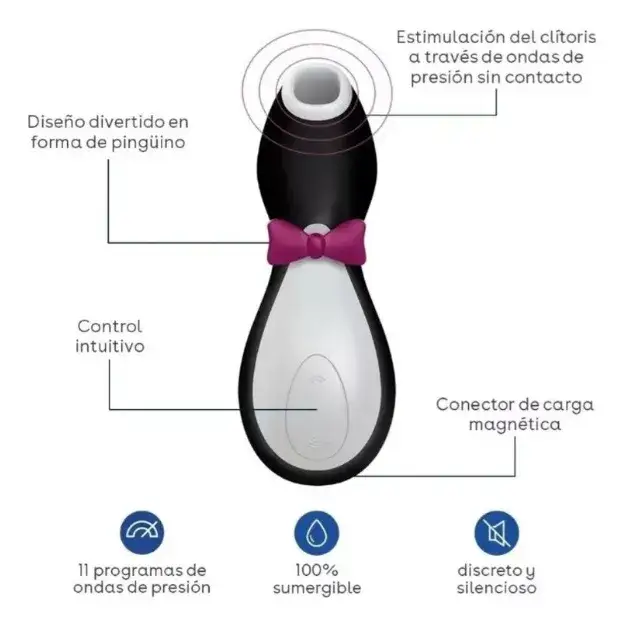 SATISFYER PENGUIN SUCCIONADOR CLITORIS - Image 3