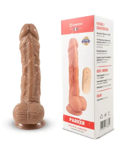 VIBRADOR REALISTA PARKER 20 CM CAMTOYZ