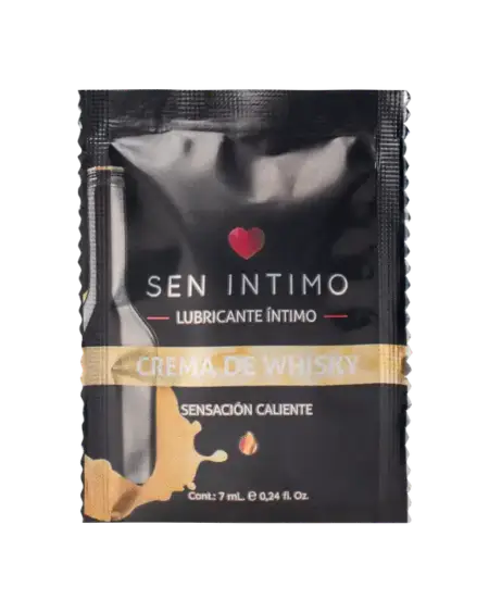 LUBRICANTE CALIENTE SACHET CREMA DE WHISKY  X 7 ML SEN INTIMO
