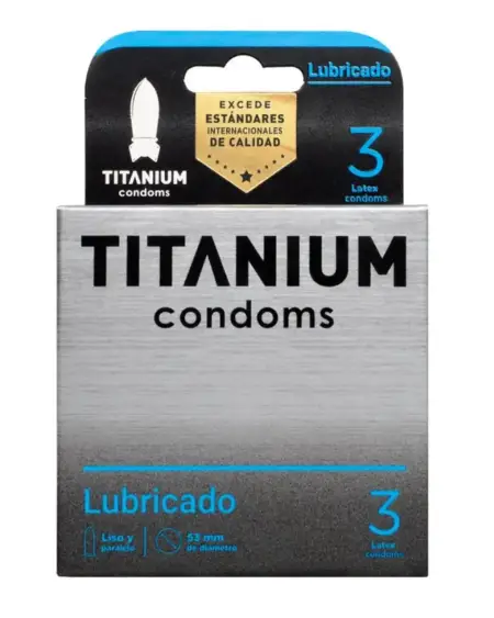 CONDONES TITANIUM LUBRICADO X 3