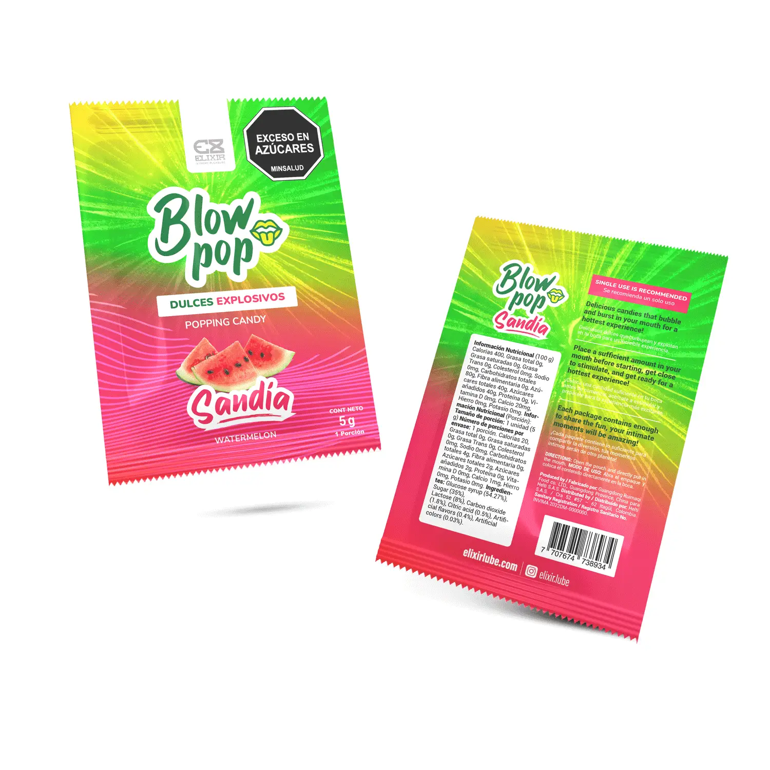 BLOW POP ELIXIR 6 UNIDADES DULCES EXPLOSIVOS SEXO ORAL - Image 2
