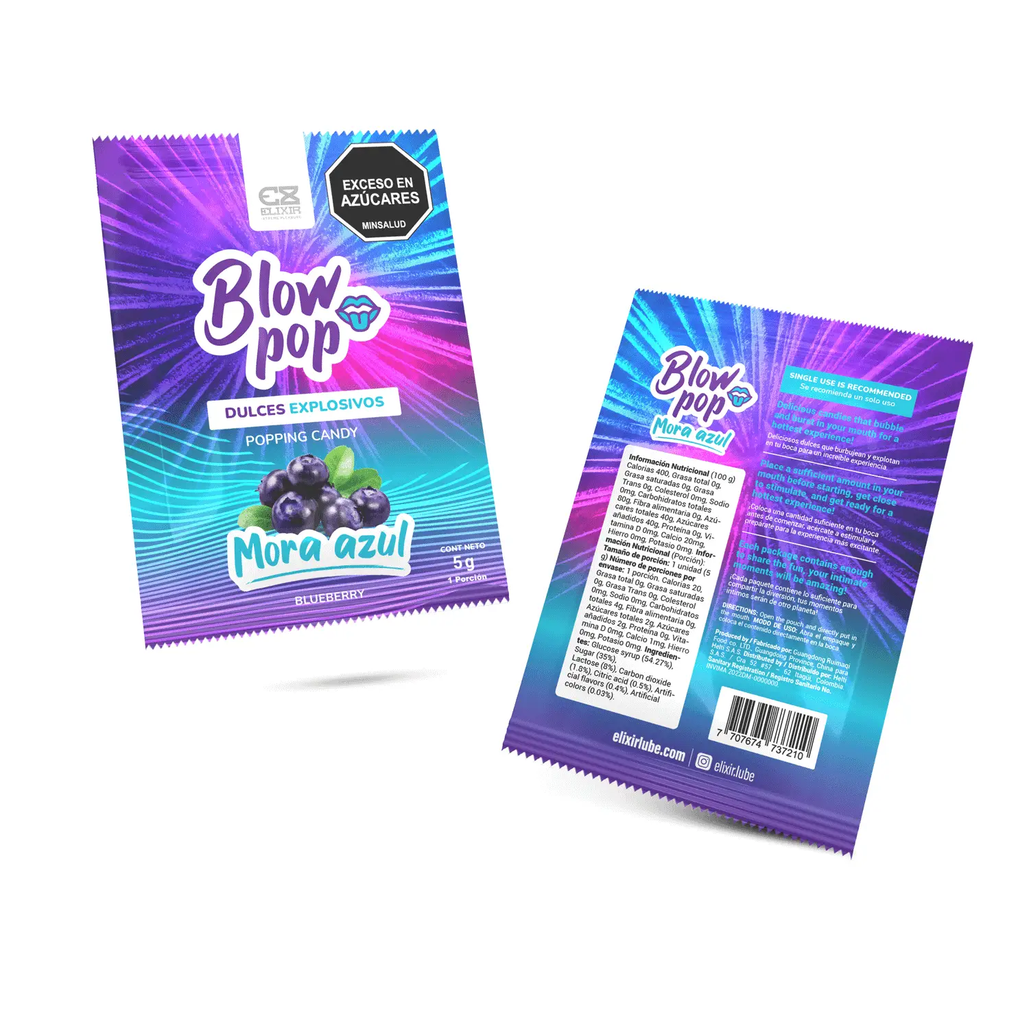 BLOW POP ELIXIR 6 UNIDADES DULCES EXPLOSIVOS SEXO ORAL - Image 3